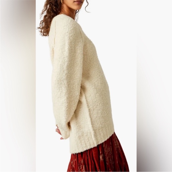 Free People Teddy Sweater Tunic. NWOT sugar swirl - Picture 2 of 6